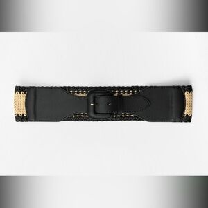 ZARA woven combination belt NWT